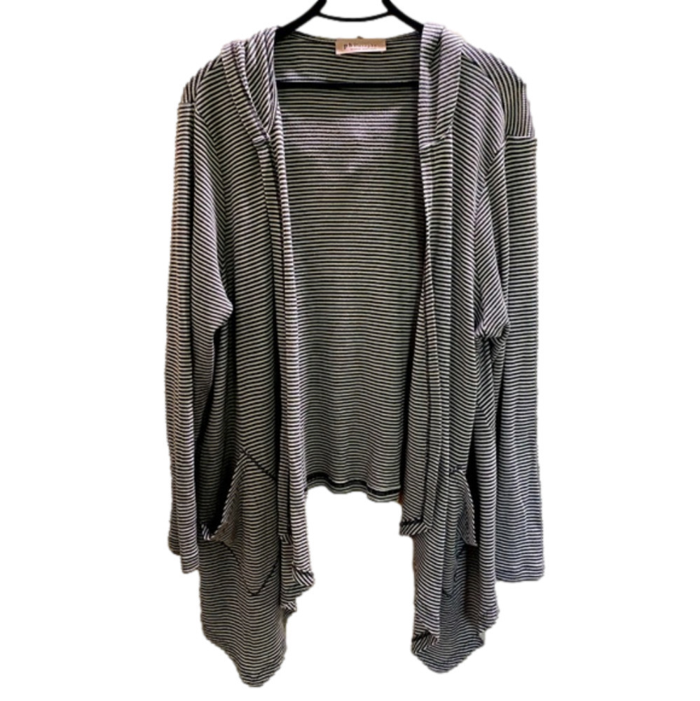 Philosophy Republic Clothing Women Black Cardigan L.